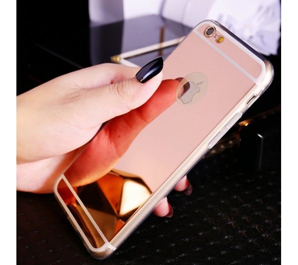 Kryt Zrkadlový iPhone 6/6S - ružový